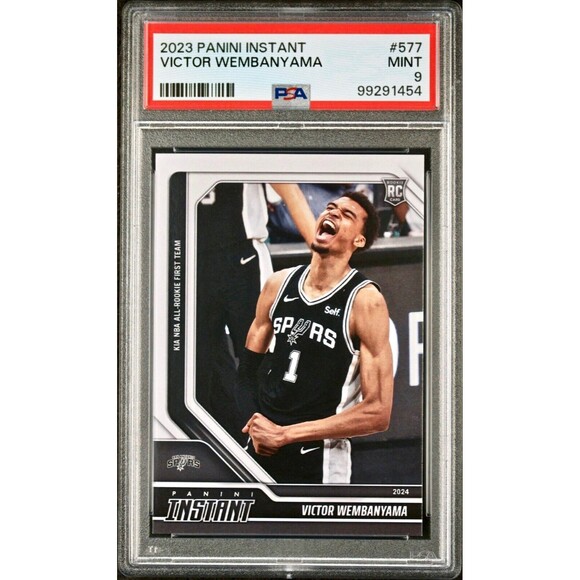 Victor Wembanyama 2023 Panini NBA All-Rookie 1st Team 577 Rookie Card PSA 9 Mint - Picture 1 of 2